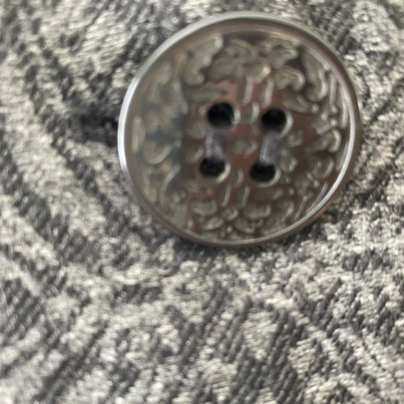 Coldwater Creek Gray & Black Jacquard Jacket 6P - Picture 4 of 9